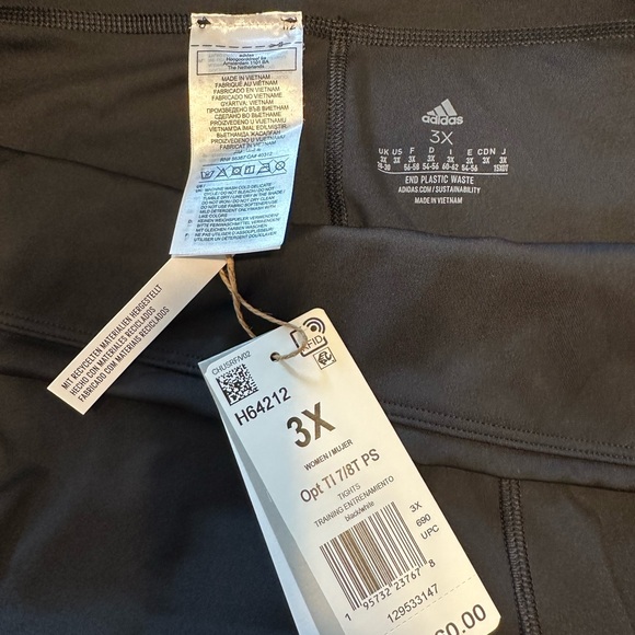 3X Adidas Training Crop pant - Picture 9 of 10